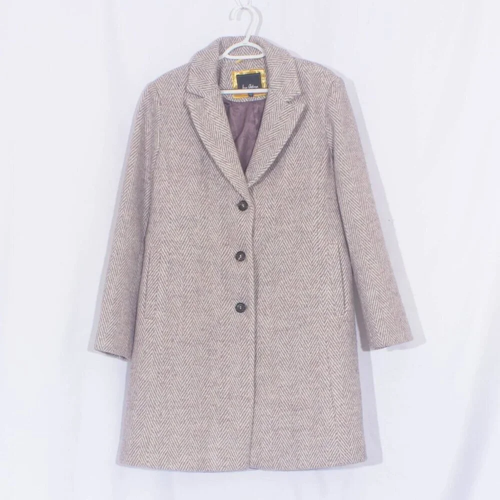 SAM EDELMAN Notch Collar 3-Button Wool Blend Coat Size XL - Picture 4 of 9